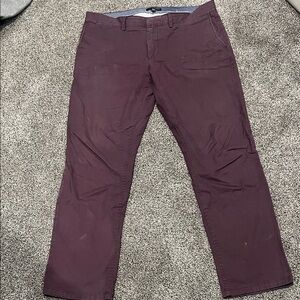 Men's Burgundy Pants